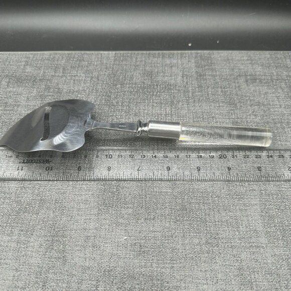 Vintage Cheese Slicer Frontier Forge Stainless Steel Clear Lucite Japan - Picture 8 of 8